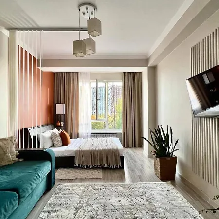 Просторные Двухкомнатные Апартаменты Терракота Almaty Exterior photo